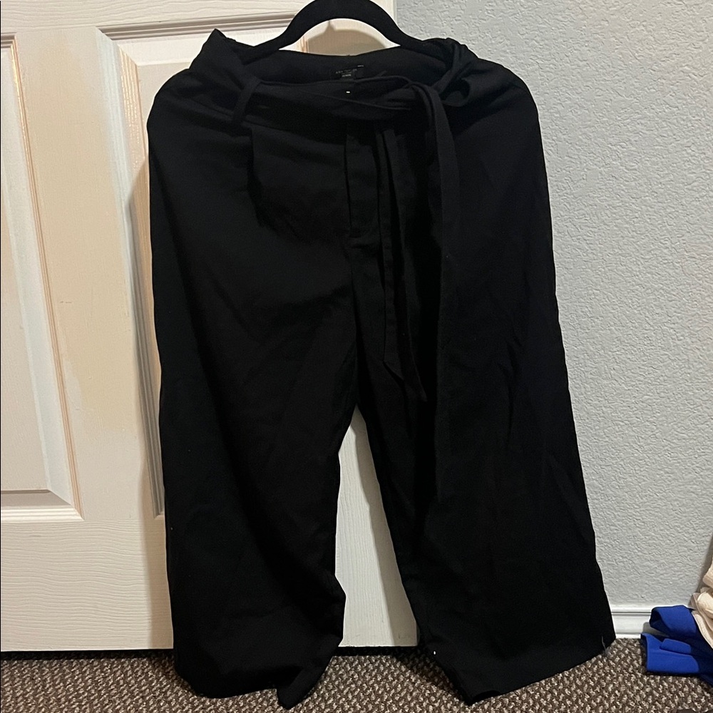 Ann Taylor Factory Black Wide Leg Trousers
